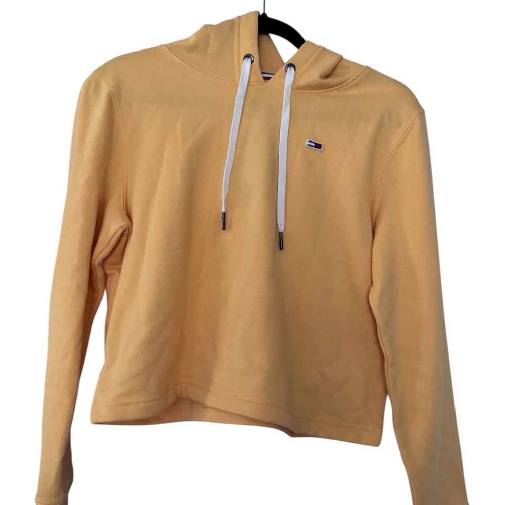 Tommy Hilfiger Yellow Hoodie with White Drawstrings